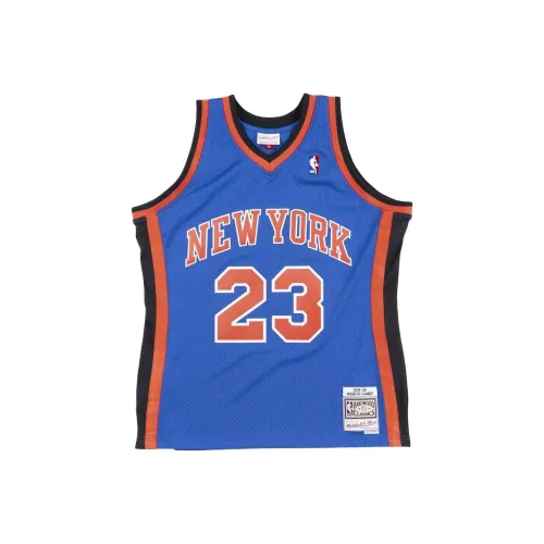 MITCHELL NESS Mitchell Ness NBA Series Баскетбольная Джерси Мужская Синяя
