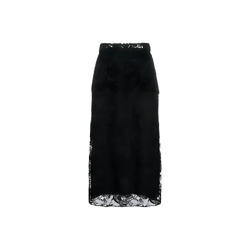 PRADA Черные Женские Повседневные Длинные Юбки