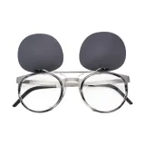 Серый + Серый, с откидной крышкой, накладные линзы