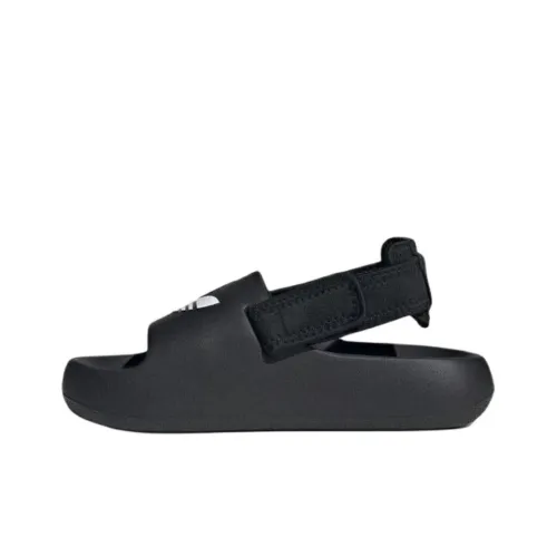 Adidas Originals ADIFOM ADILETTE Устойчивые к истиранию Низкие Топы Детские Сандалии Черные Подростки