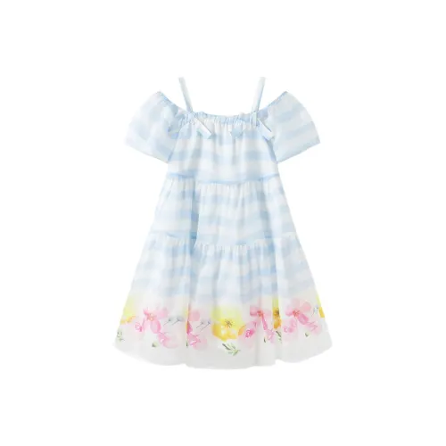 Balabala x XIAOLI Платье Синий Белый Женский