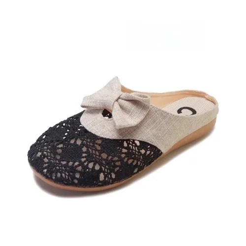 Wuji Резиновая подошва Череп Устойчивый к истиранию Быстросохнущие Домашние тапочки Женские