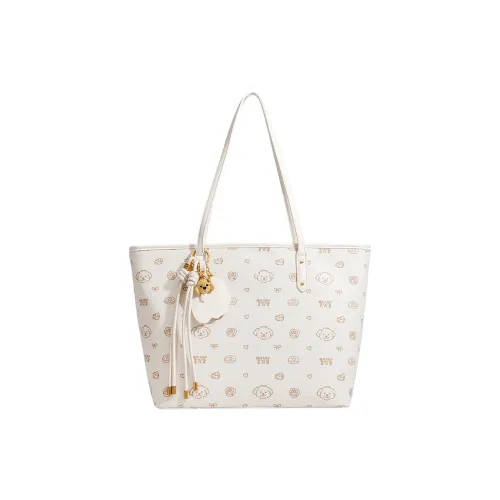 MINLUBAOLUO ПУ (полиуретан) Тоут Сумка Сумка для покупок Сумка на плечо Женская Экрю