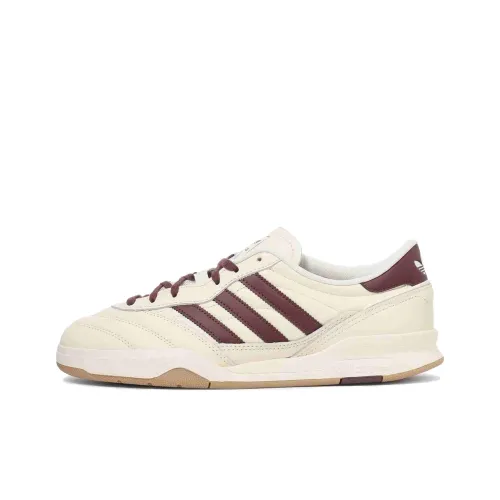 Adidas Originals MUNDIAL FC Противоскользящие Устойчивые к истиранию Низкие Скейтборд Кроссовки Унисекс Бежевый Красный