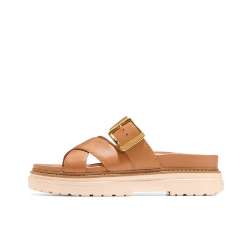 COLE HAAN Резиновая подошва противоскользящие слипоны женские коричневый