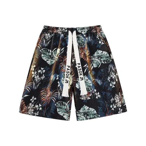 PASOK PA013 Гавайи Красный Унисекс Повседневные шорты