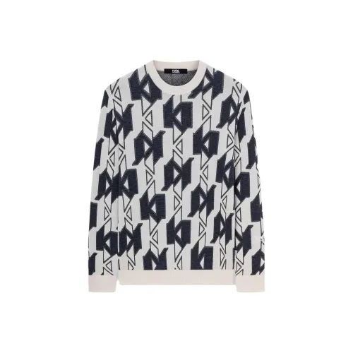 KARL LAGERFELD / Karl Lagerfeld Jeans Черный Белый Мужские Свитера