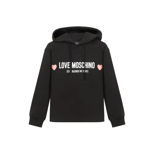 LOVE MOSCHINO Черные Женские Свитшоты