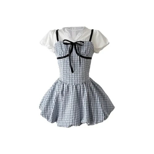 ZUKIZUKI Короткое платье с короткими рукавами женское