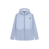 [Высокий SPF UPF200+] Ледяной Туман Синий (B Минималистский стиль Серый Блок Логотип на груди)