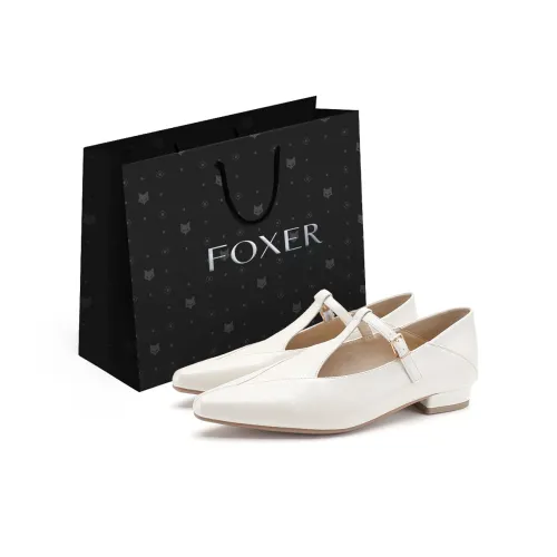 FOXER Грубый каблук Мэри Джейн Женские туфли