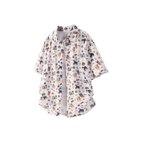 Être Par Lee Щенок Белый Унисекс Рубашки