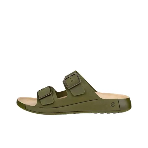 Ecco Устойчивые к истиранию Слипоны Мужские Зеленые
