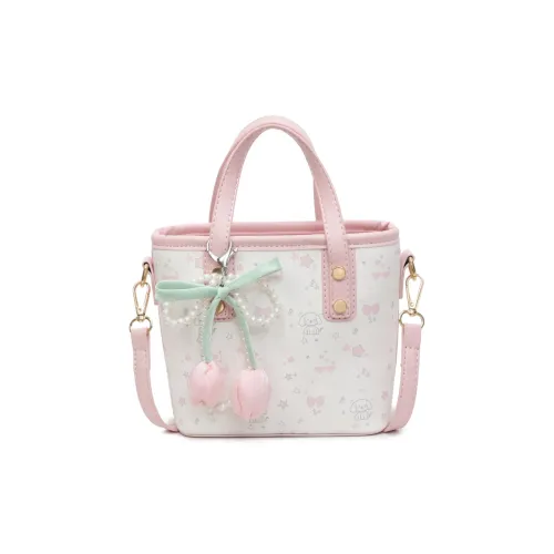 Meow In The Grass ПУ (полиуретан) Сумка через плечо Сумка Женская Желтая Розовая