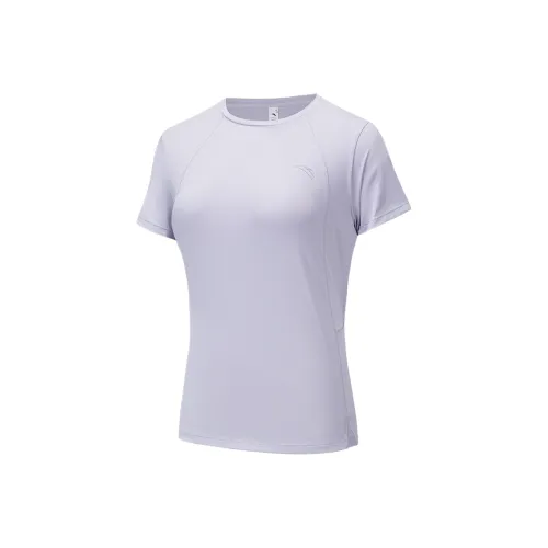 ANTA RUNNING Collection T-Shirt Женская Светло-фиолетовая Серый