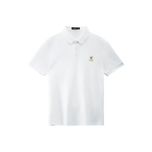 CAISEDI Белая Мужская T-Рубашка