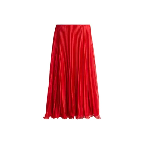 H&M Красный Женские Повседневные Длинные Юбки