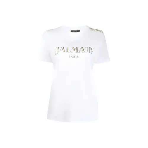 BALMAIN Белые Женские Футболки