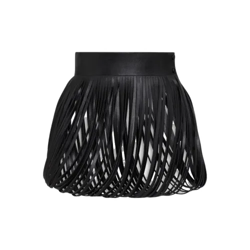 Alaia Lambskin Belt Unisex Black