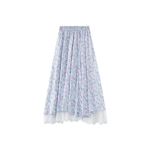 OUNIXUE Повседневный Длинный Юбка Женские