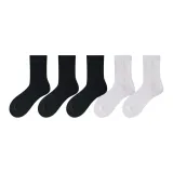 Длинное голенище [Осень и зима Черный 3 шт + Белый 2 шт] 9002