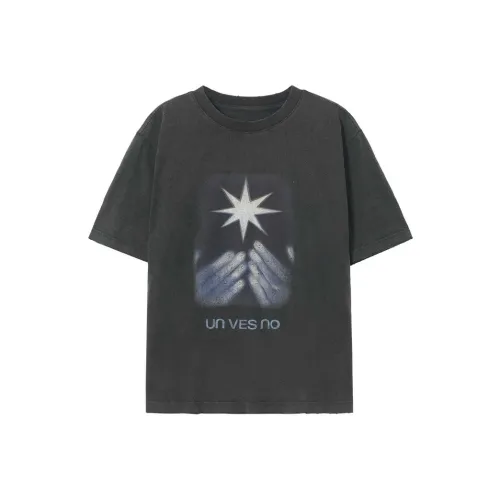 UNVESNO Дымчатый Чернила Унисекс Футболки