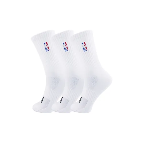 NBA Носки до колена High мужские 3 упаковки белые