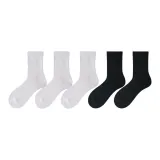 Длинное голенище [Осень и зима Белый 3 шт + Черный 2 шт] 9002