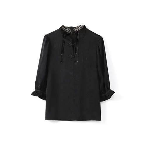Mu Qingqing Шифон Рубашка Женская