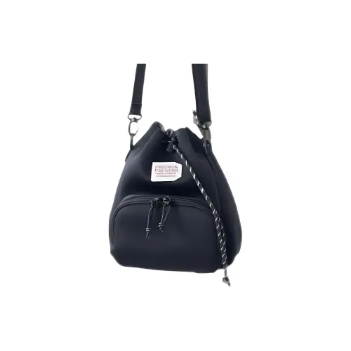 FREAK'S STORE × FREDRIK PACKERS Коллаборация Нейлоновая Сумка через плечо Женская Черная