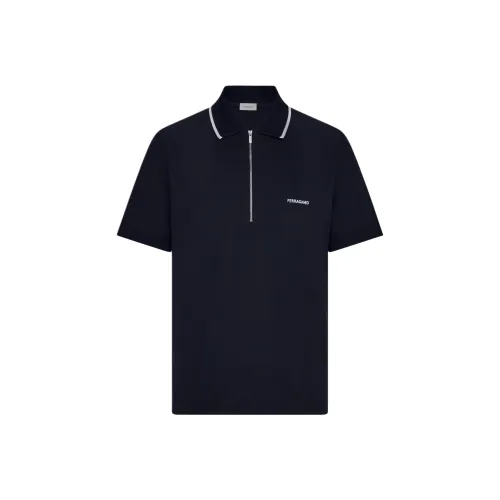 Ferragamo Поло Мужское Морской Синий