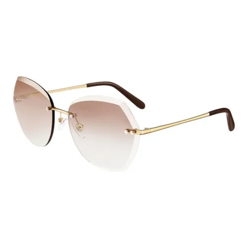 VEGOOS Металл Нерегулярная форма Солнцезащитные очки Женские Золото