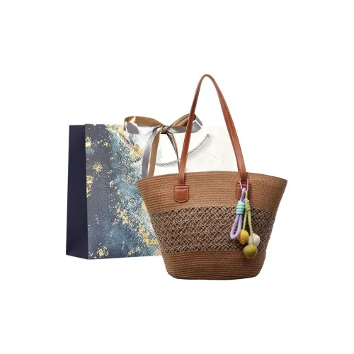 Iman's House Соломенная плетеная сумка Tote сумка через плечо стандартная женская хаки белый и белый хаки и зеленый и черный