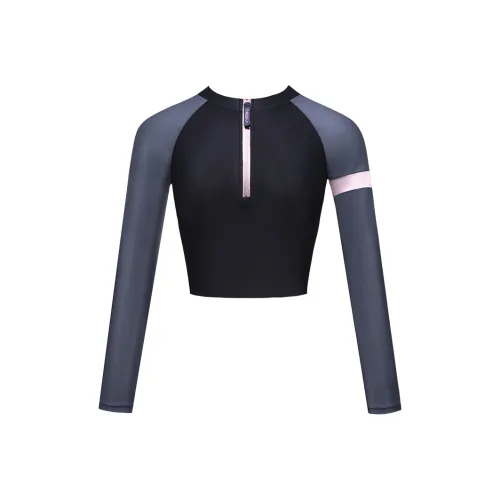 AQUAPLAY Двухкомпонентный купальник женский серо-розовый