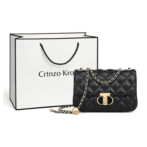 Crtnzo Kroez Сумка через плечо из коровьей кожи сумка на плечо маленькая квадратная сумка стандартная женская черный экрю