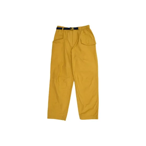 ANGAORUO Карго-брюки Женские Горчично-желтые
