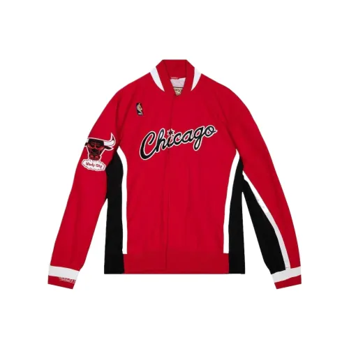 MITCHELL NESS x Leaders MY Towns Warmup Куртки и Пальто Фанатская версия Мужской Красный