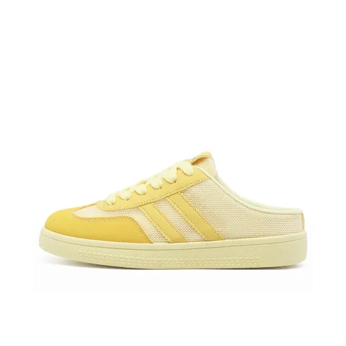 RENBEN Тихие домашние тапочки женские желтые