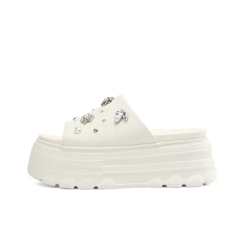 BOERDIQI ПУ (полиуретан) Полиуретан ЭВА Устойчивый к истиранию Слипоны Женские Белые