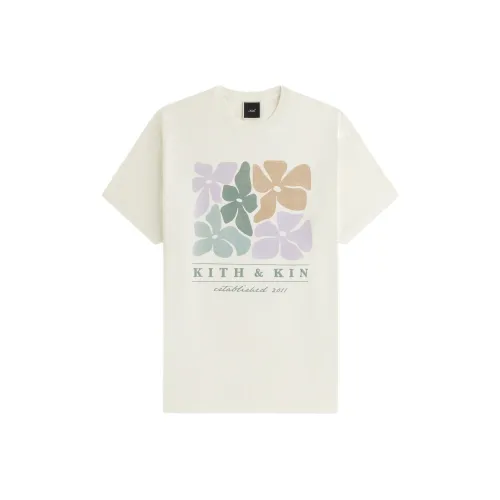 KITH Рукав с оборванным плечом T-рубашка Женская Ткань из полотна Fine