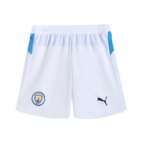 PUMA MCFCREPLICA SS25 Футбол Низ Мужской Белый Светло-Синий