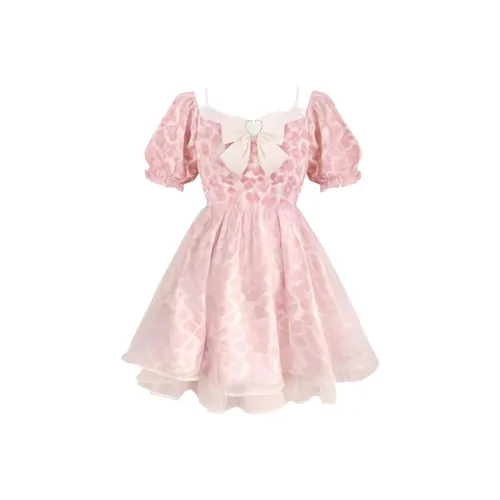 ABBY GODDESS Короткое платье с короткими рукавами женское