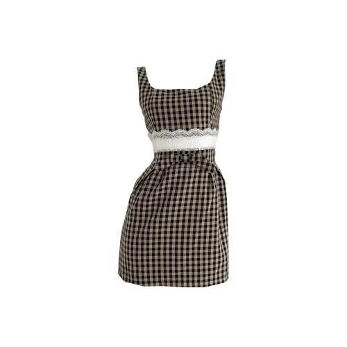 SKYA Кофе Женские Платья без рукавов