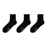 Мужские носки, тип Crew [Черный], упаковка из 3 пар (махровая подошва - 2598)