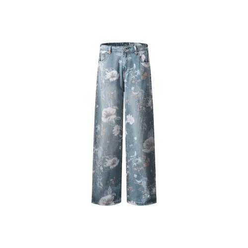 SUPERHEY Светло-синие унисекс джинсы