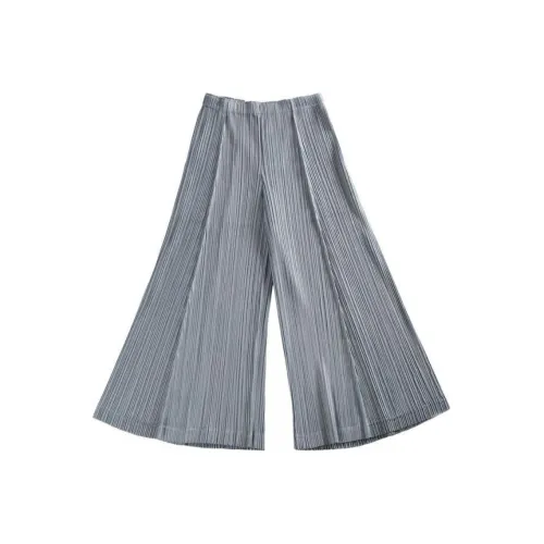 PLEATS PLEASE ISSEY MIYAKE SS25 Повседневные брюки Женские Серый