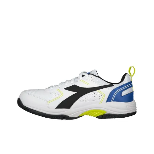 Diadora SLICE 3 Slip-resistant Abrasion-resistant Low-top Tennis Shoes Men's White Диадора SLICE 3 Противоскользящие Износостойкие Низкие Кроссовки для тенниса Мужские Белые