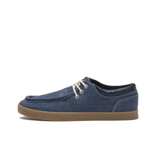 Vans Forager Casual Low Top Синий Белый Коричневый Унисекс
