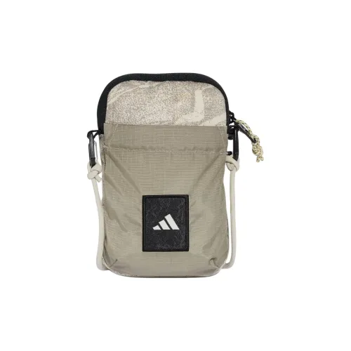 Adidas Полиэстер Плечевая Сумка Маленькая Унисекс Путти Бежевый Белый