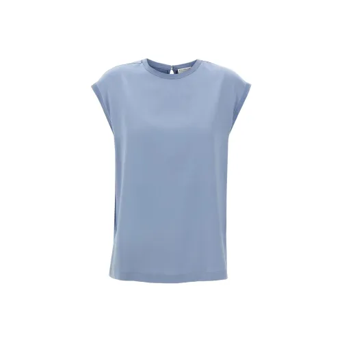 BRUNELLO CUCINELLI T-рубашка Женская Светло-синяя